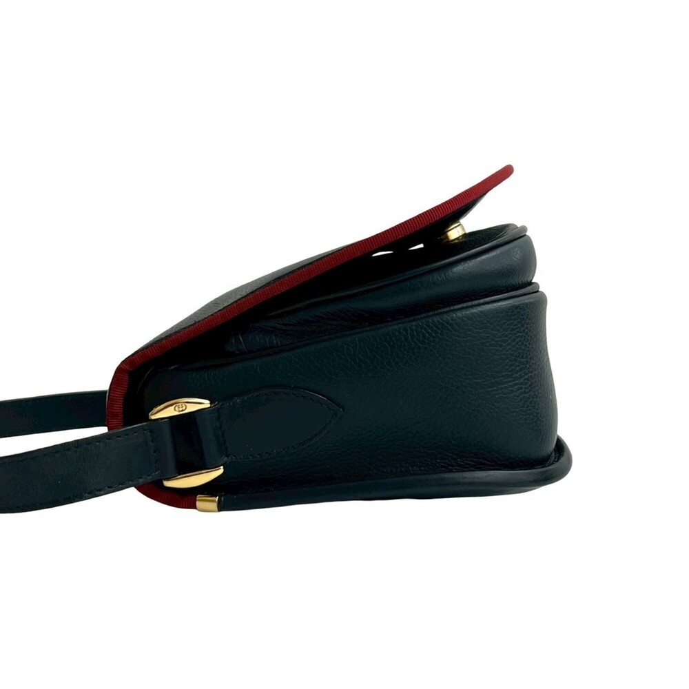GUCCI Authentic Red Leather Pochette Shoulder Bag - Picture 5 of 10